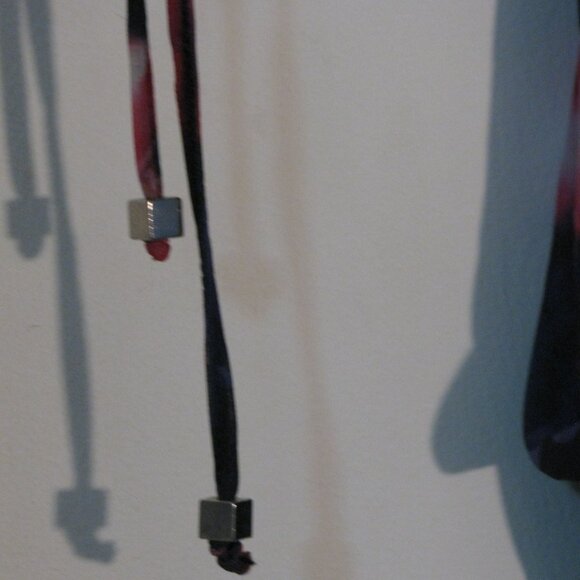 Jennifer Lopez Pink Floral Blouse Mediumn Semi Sheer Attached Cami Rouching - Picture 4 of 6